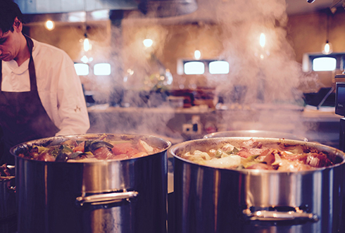 Chef Cooking Dinner